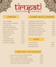 Tirupati South Indian Coffee House menu 4