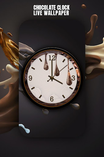 Chocolate Clock Live Wallpaper