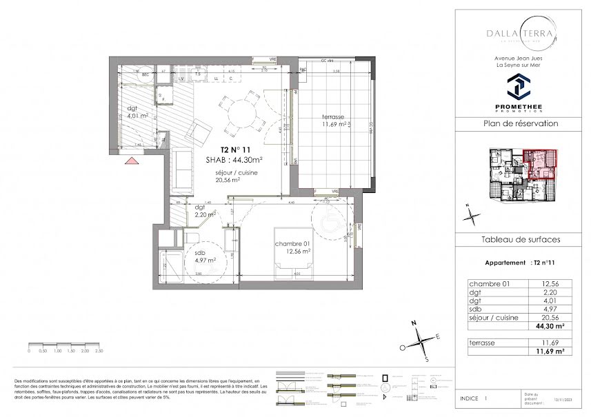 Vente appartement 3 pièces 62.11 m² à La Seyne-sur-Mer (83500), 281 739 €