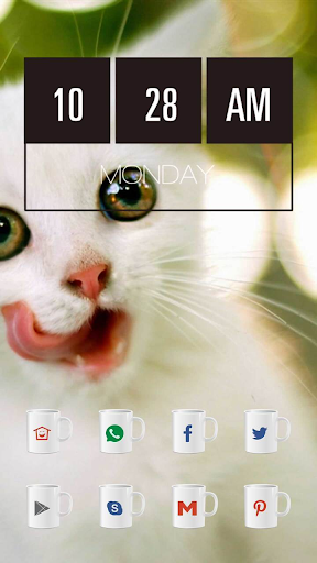 Iris white cat theme