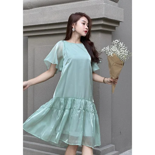 Đầm organza cánh tiên Mint (Mint, S)