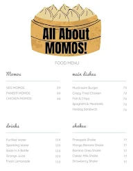 All About Momos! menu 1