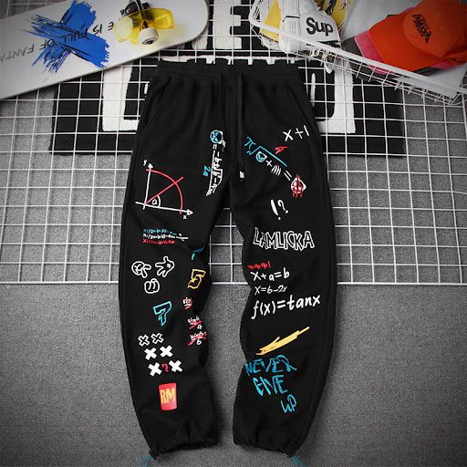 Title 6, All-match loose sports drawstring pants for cou...