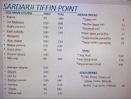 Sardarji Tiffin Point menu 1