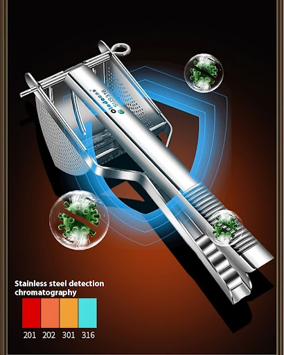 Title 3, 316 Stainless Steel Potato Masher for smooth, c...