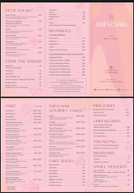 Tresclair menu 1