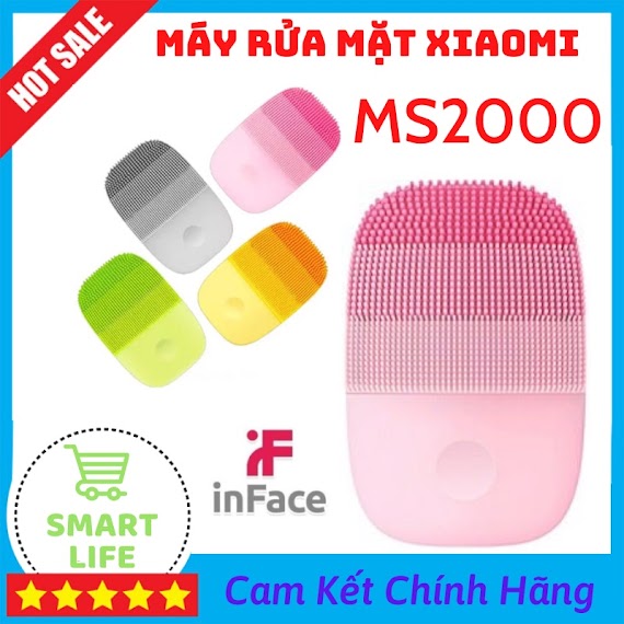 Máy Rửa Mặt Xiaomi Inface Ms2000 Gen1 Gen2 Máy Rửa Mặt Mini Cầm Tay Cấp Rung Bằng Sóng Siêu Âm Chống Nước Tuyệt Đối