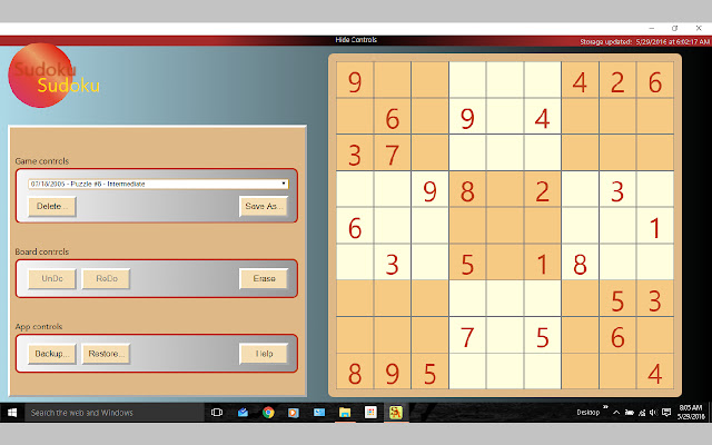 Sudoku Anytime chrome extension