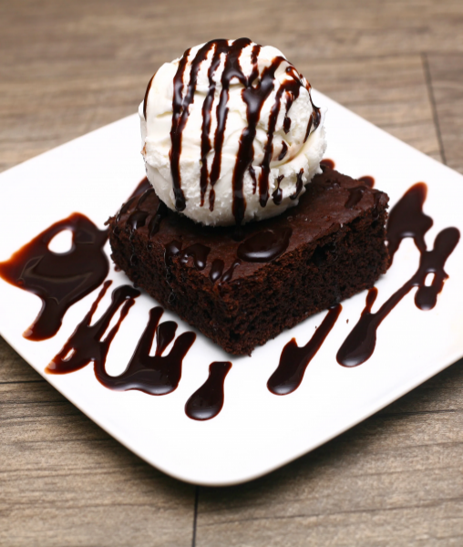 Hot Brownies With Ice Cream