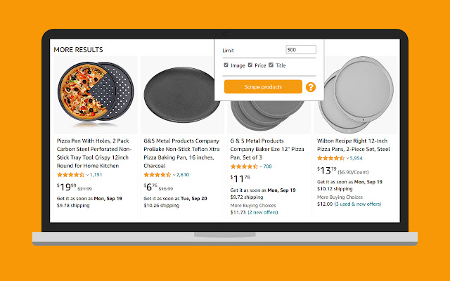 Amazon Product Scraper chrome extension