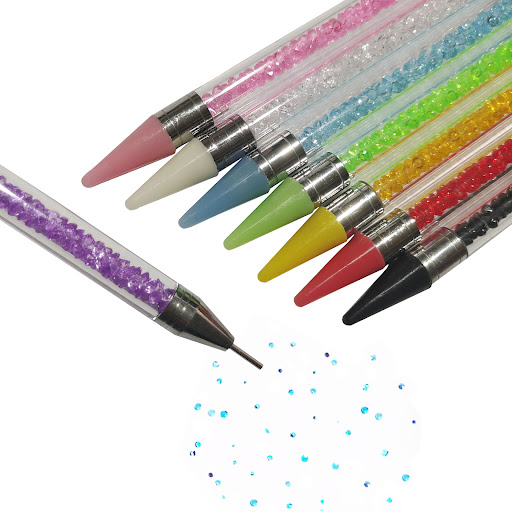Title 5, Double-headed Silicone Embossing Pen for Nail E...
