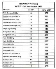 Chitale Bandhu Mithaiwale menu 2