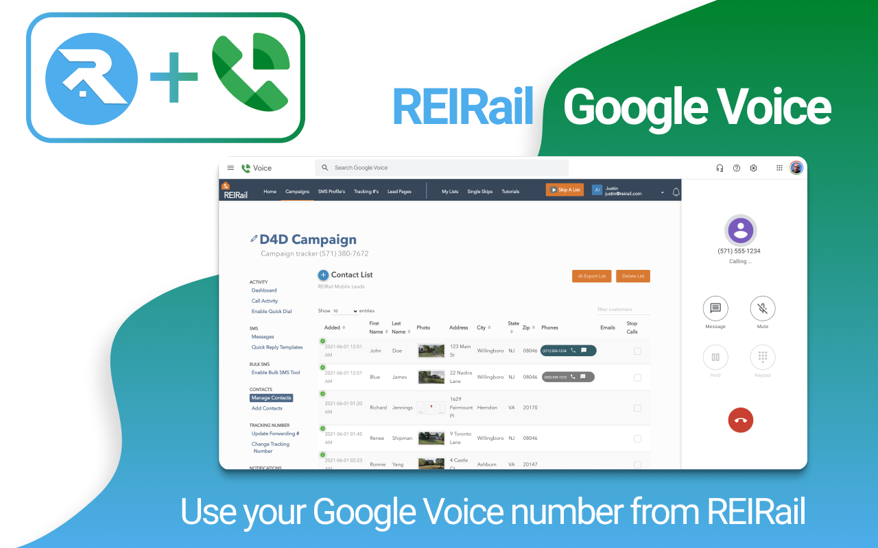 REIRail & Google Voice Preview image 3