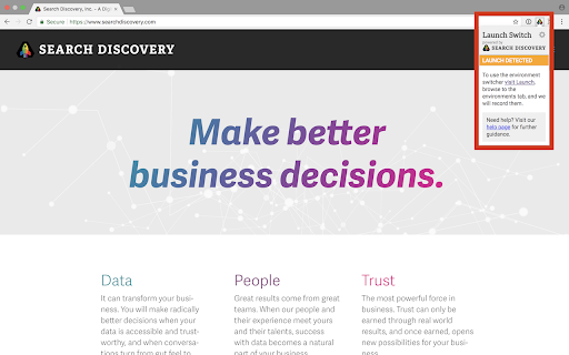 SEARCH DISCOVERY Make better business decisions. People 