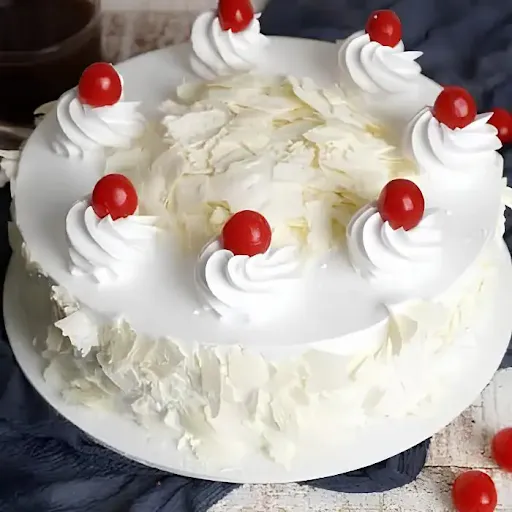 White Forest Cake [Serves 5]
