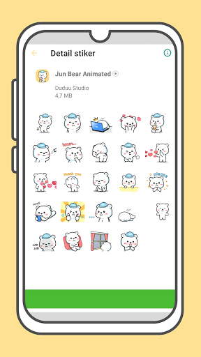 Screenshot Oh My Bear Cute Stickers