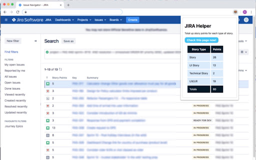 JIRA Helper