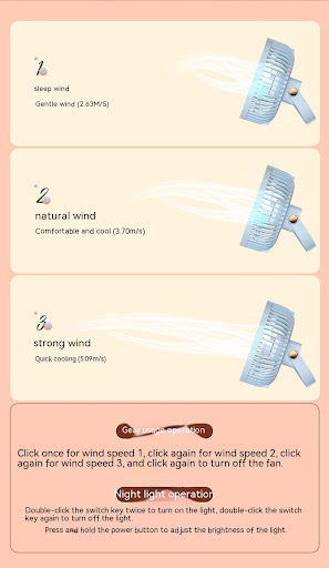 Title 8, Mini Rechargeable Electric Fan with Night Light...