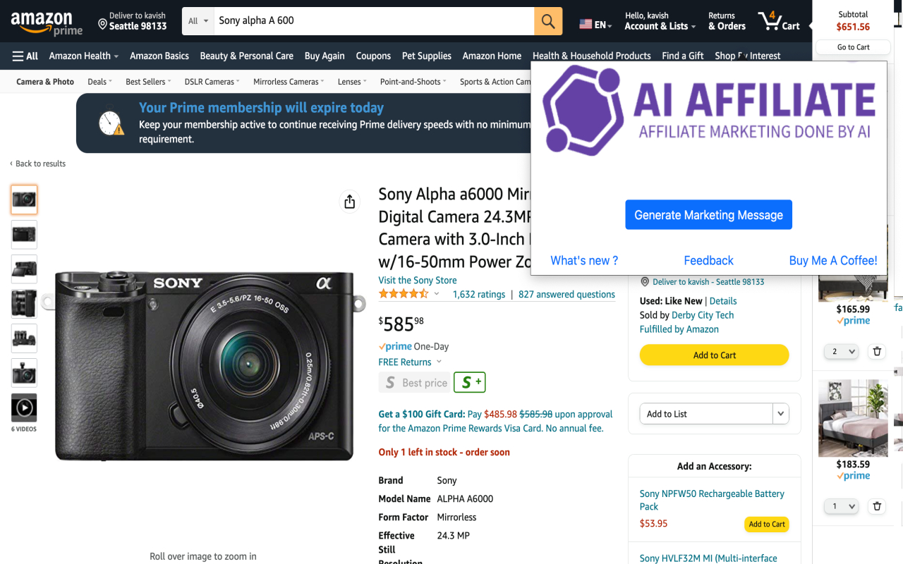 AI Amazon Affiliate Powered With Chat GPT Preview image 3