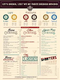 The Biere Club menu 1