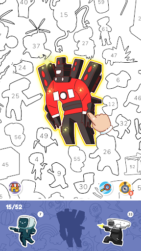 Screenshot Sticker By Number: Puzzle Game