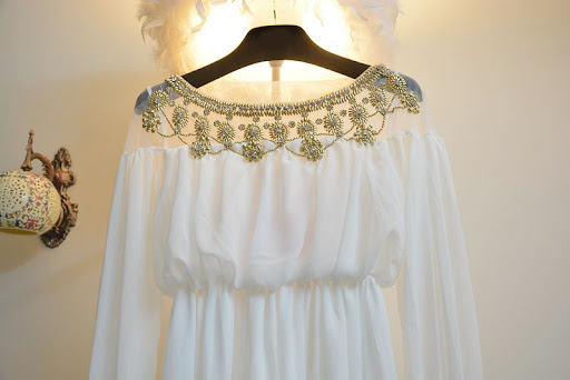 Title 15, Vestido de gasa con cuentas vestidos de dama de...