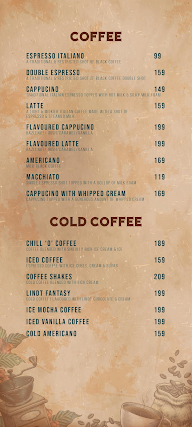 Linto Coffe menu 1