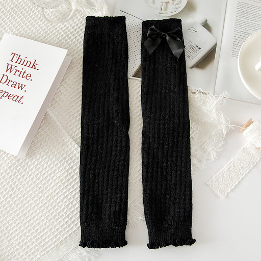 Title 3, Cute Bow Solid Color Foot Sock