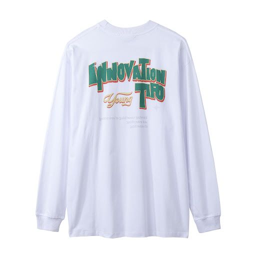 Title 7, Figure Print Mens Long Sleeve Round Neck Loose...