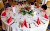 Gala table, festively decorated