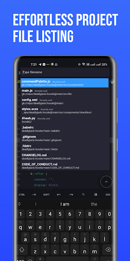 Screenshot Acode - code editor | FOSS