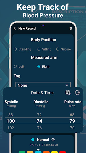 Screenshot Blood Pressure Monitor