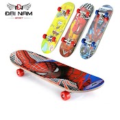 Ván Trượt Skateboard Trẻ Em Nhiều Họa Tiết Kích Thước 60Cm (Từ 2 - 10 Tuổi)