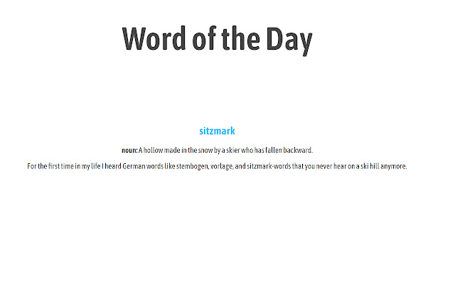 Word of the Day