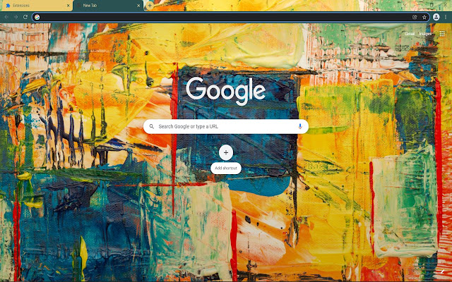 Multicolored Abstract Painting chrome extension