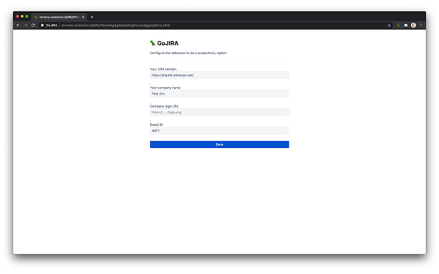 Go JIRA chrome extension