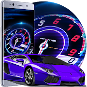 Speedometer Car Theme: Speedy, lighting racing car  Icon