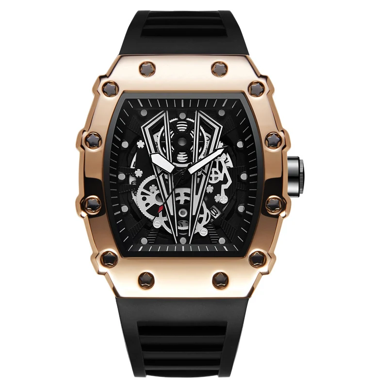 Orologio al quarzo impermeabile sportivo da uomo. Stile e funzionalità uniti. Resistente all'acqua, perfetto per lo sport e un look alla moda.