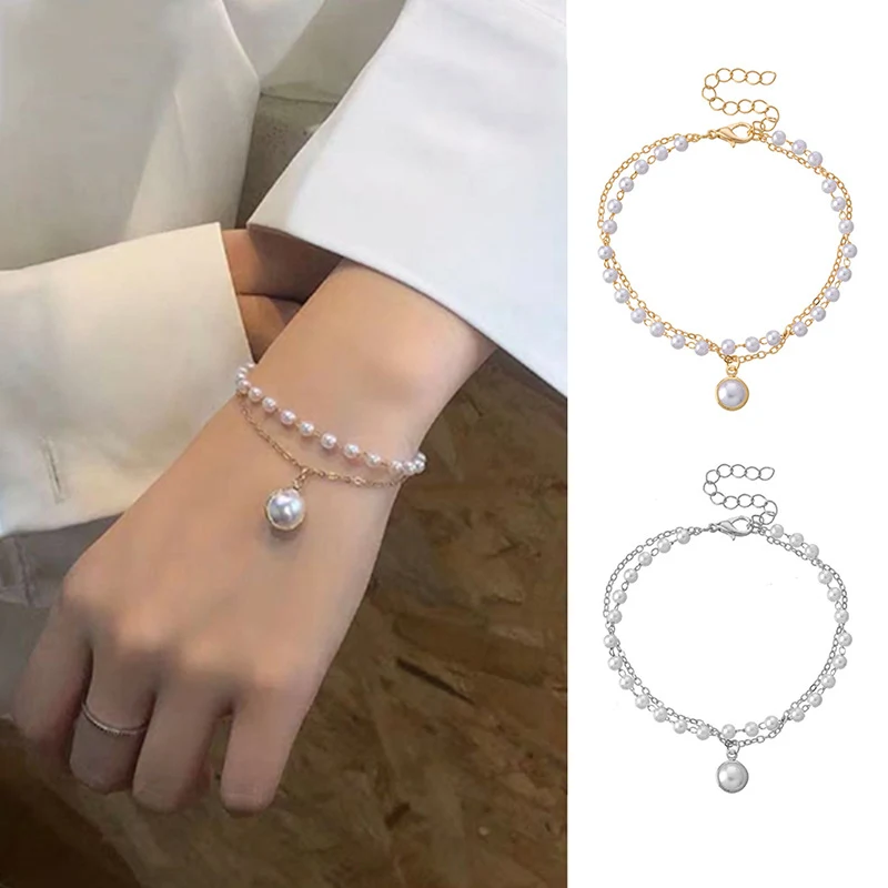 Collier Simple avec Perles Double Rang, Design de Niche et Personnalité. Sublimez votre style avec ce bijou unique, parfait pour une touche d'élégance.