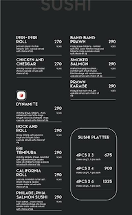 Eazy Sushi menu 1