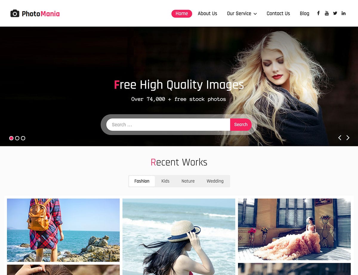 Photomania-thème wordpress