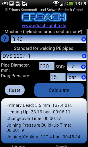 Erbach® Fusion Calculator