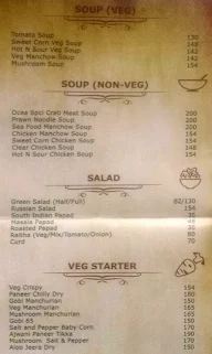 The Ocea International Hotel menu 6