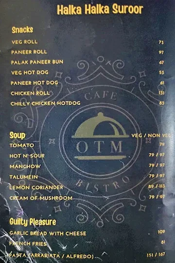 Otm Cafe Bitro menu 