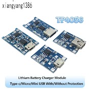 Mô Đun Sạc Pin Lithium Type - C/Micro/Mini Usb 5V 1A 18650 Tp4056 1A Chuyên Dụng