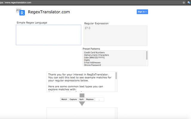 RegExTranslator: Decode RegEx in your browser Preview image 2