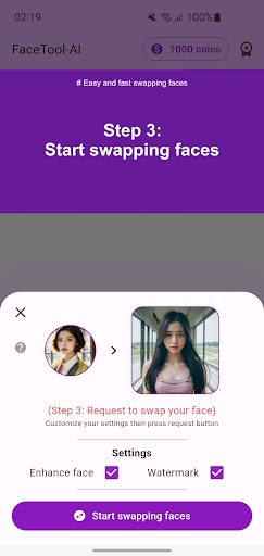 Screenshot FaceTool: Face Swap & Generate