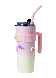 Ly giữ nhiệt sticker kèm ống hút La Fonte 600 ml - 012294-PIN_Moriitalia