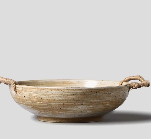 Title 2, Cuenco de arroz estilo japonés, cerámica gruesa...