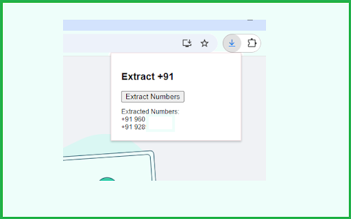 Extract +91 Mobile Numbers